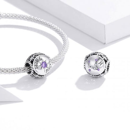 Birthstone Zodiac Bead Charm