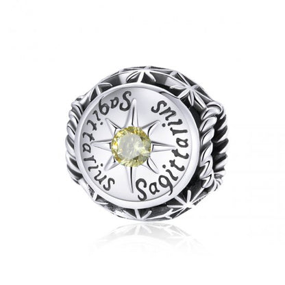 Birthstone Zodiac Bead Charm