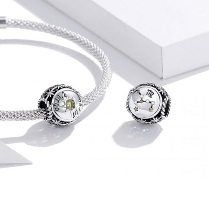Birthstone Zodiac Bead Charm