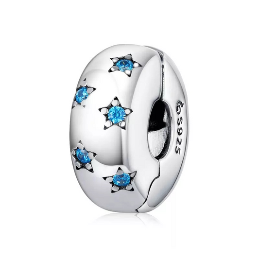 Blue CZ Stars CLIP