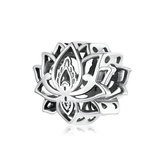 Lotus Openwork Bead Charm