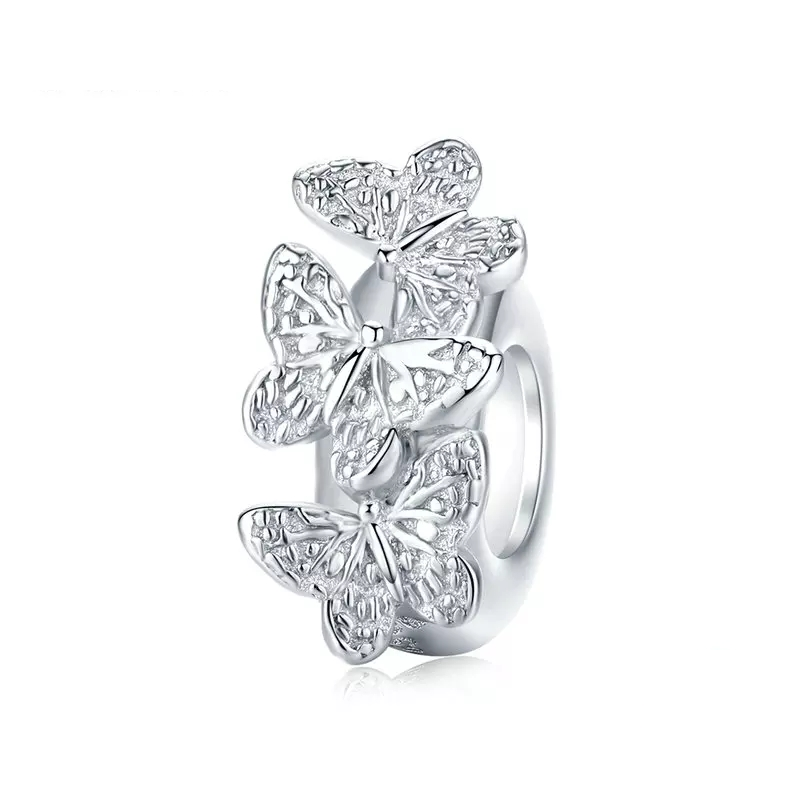 925 Sterling Silver Butterfly Spacer/Stopper