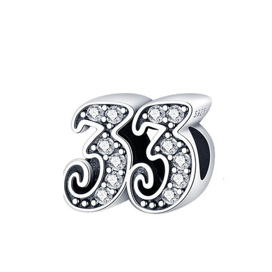 925 Sterling Silver 33 and Fabulous Bead Charm