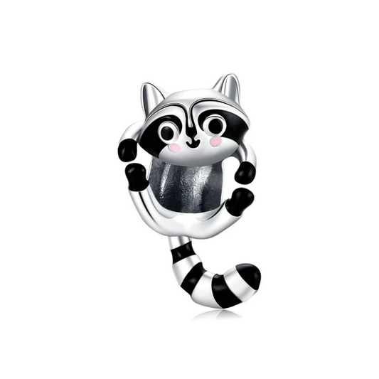 Hanging Raccoon Bead Charm