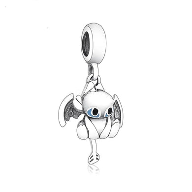 925 Sterlimg Silver Toothless Dragon Dangle Charm