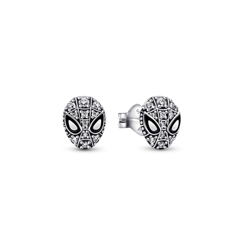 925 Sterling Silver Spiderman Stud Earrings