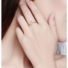 Load image into Gallery viewer, 925 Sterling Silver CZ Teardrop Adjustable Ring