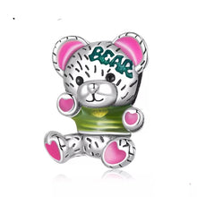 Load image into Gallery viewer, 925 Sterling Silver Retro Teddy Bear Bead Charm