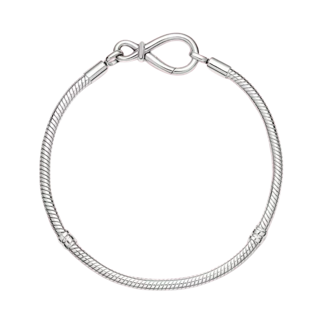 Infinity Clasp Snake Chain Bracelet