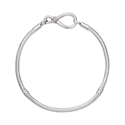 Infinity Clasp Snake Chain Bracelet