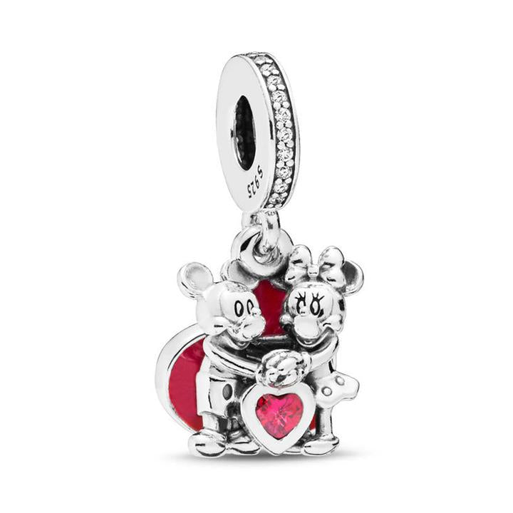 Pandora Compatible Mickey And Minnie Mouse Love Charm – Be Fabulous ...