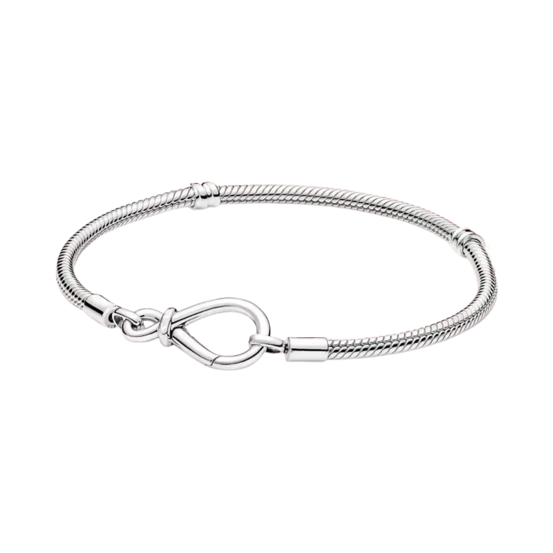 Infinity Clasp Snake Chain Bracelet