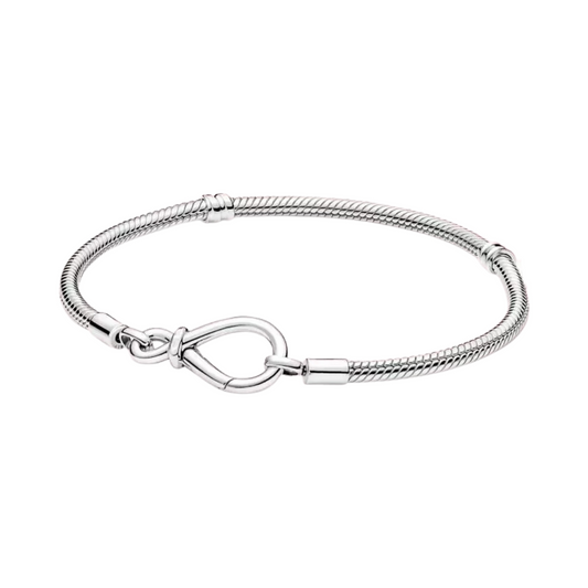 Infinity Clasp Snake Chain Bracelet