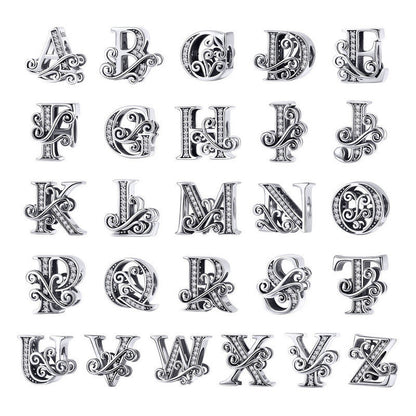 Alphabet Letter A-Z Bead Charm