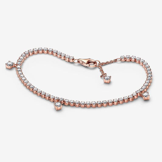 rose gold tennis bracelet
