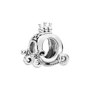925 Sterling Silver "O'' Carriage Bead Charm