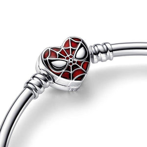 925 Sterling Silver Spiderman SOLID Bangle
