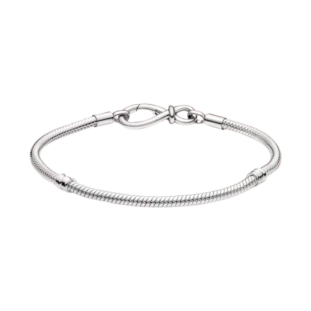 Infinity Clasp Snake Chain Bracelet