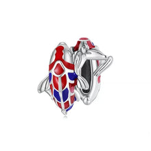 Load image into Gallery viewer, 925 Sterling Silver Enamel Koi Fish Bead Charm