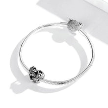 Load image into Gallery viewer, 925 Sterling Silver Vintage Rose Heart Bead Charm