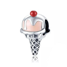 Load image into Gallery viewer, 925 Sterling Silver Multi Coloured Ice Cream Bead Charm