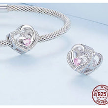 Load image into Gallery viewer, 925 Sterling Silver Openwork Heart Charm