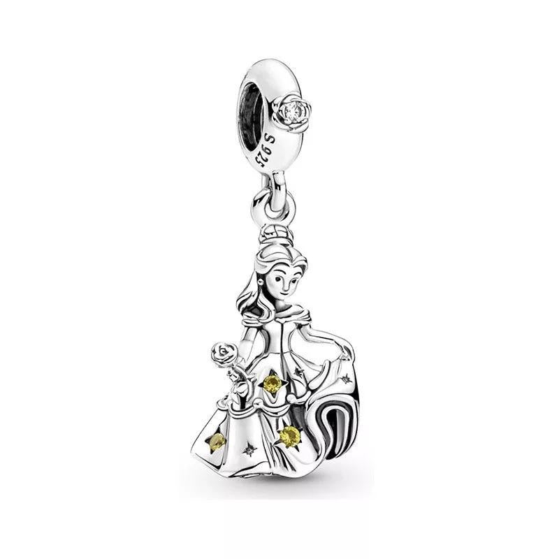 Belle Beauty and the Beast Dangle Charm