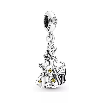 Belle Beauty and the Beast Dangle Charm