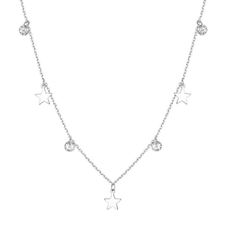 Star and CZ Necklace