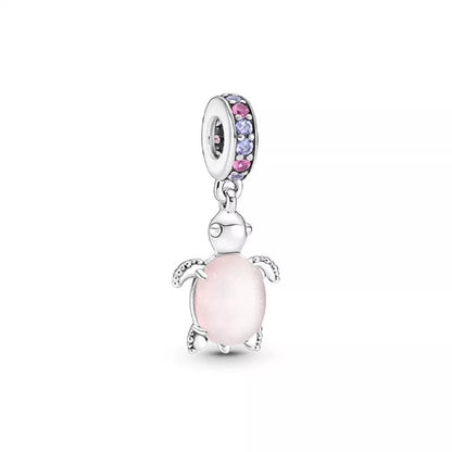 Pink Turtle Charm