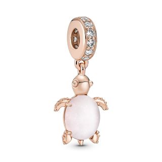Rose Gold Plated Turtle Dangle Charm