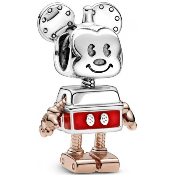 925 Sterling Silver Mickey Mouse Robot Bead Charm