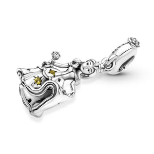 925 Sterling Silver Belle Beauty and the Beast Dangle Charm