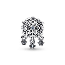 Load image into Gallery viewer, 925 Sterling Silver Snowflake Bead Charm