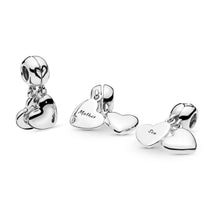 Load image into Gallery viewer, 925 Sterling Silver Mother and Son Love SET Dangle Charm