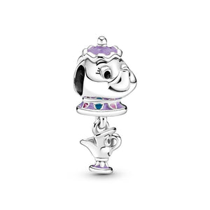 925 Sterling Silver Mrs Potts Bead Charm