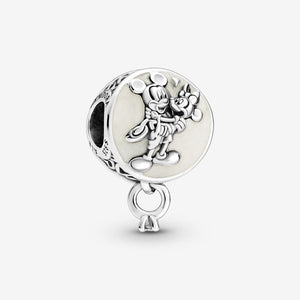 925 Sterling Silver "I Will Always Love You " Mickey Mouse Bead Charm