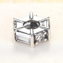 Load image into Gallery viewer, 925 Sterling Silver CZ Ice Sculpture Spacer