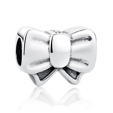 925 Sterling Silver Bow Knot Bead Charm