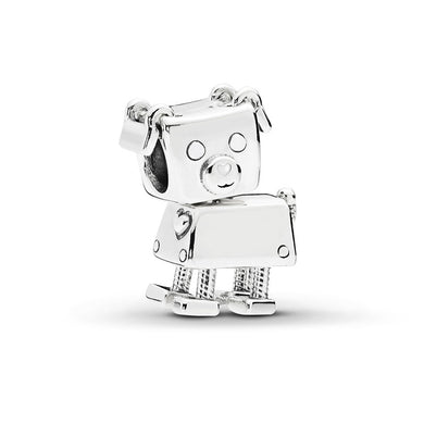 925 Sterling Silver Doggy Bot Bead Charm