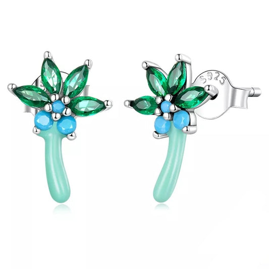 Boho Flower Stud Earrings