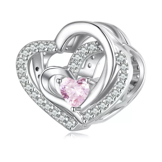 Openwork Heart Charm