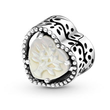 Load image into Gallery viewer, 925 Sterling Silver Tree Of Life &quot;Family Forever And Always&quot; Heart Bead Charm