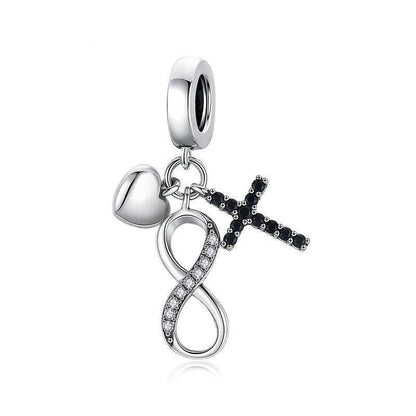 Infinity, Love and Faith Symbol Dangle Charm