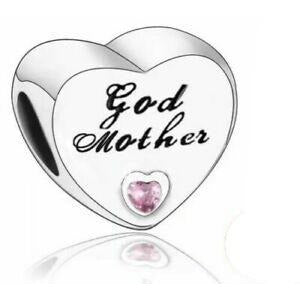 925 Sterling Silver God Mother Bead Charm