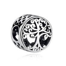 Load image into Gallery viewer, 925 Sterling Silver Openwork Tree of Life Bead Charm