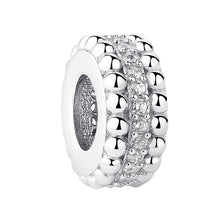 Load image into Gallery viewer, 925 Sterling Silver Radiant White CZ Spacer
