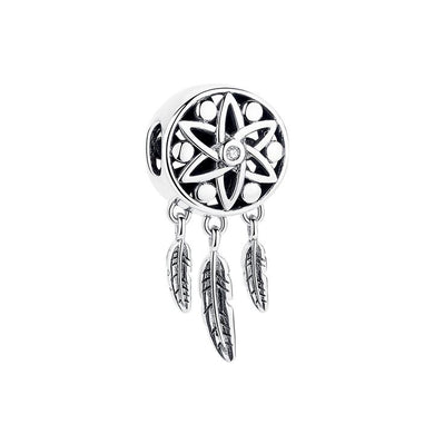 925 Sterling Silver Dream Catcher Bead Charm