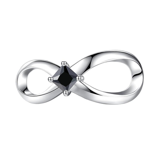 Black Infinity Bead Charm