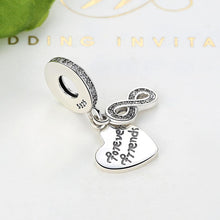 Load image into Gallery viewer, 925 Sterling Silver Forever Friends Dangle Charm